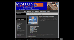 Desktop Screenshot of martinhardware.co.uk